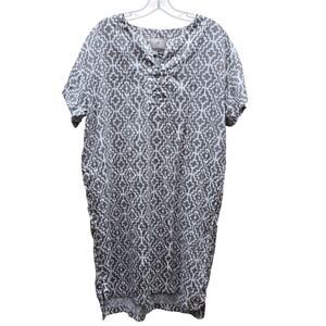 Royal Robbins Modal Blend Dress Size Large Standard Fit Geometric Print Summer